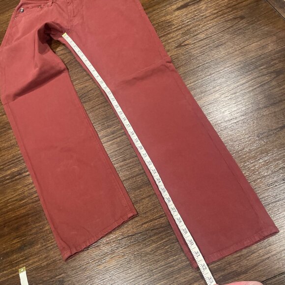NWOT AG Adriano Goldschmied Men's 32x32 Graduate SUD Tailored Leg Pant Red - Picture 7 of 8